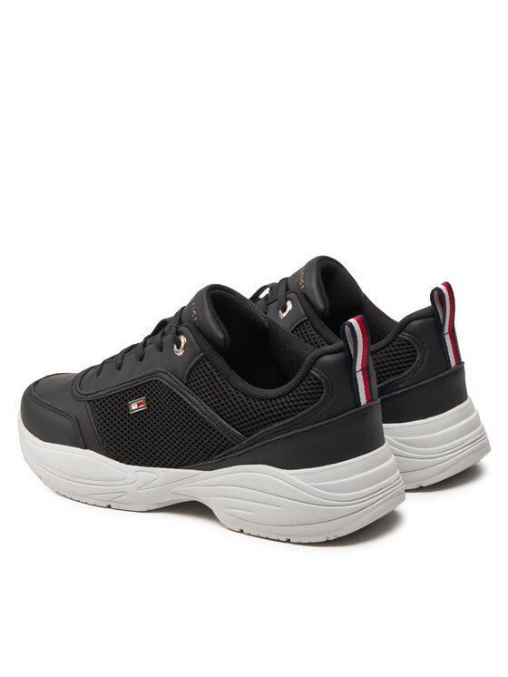 Tommy Hilfiger Superge Tommy Hilfiger Chunky Runner FW0FW07818 Črna