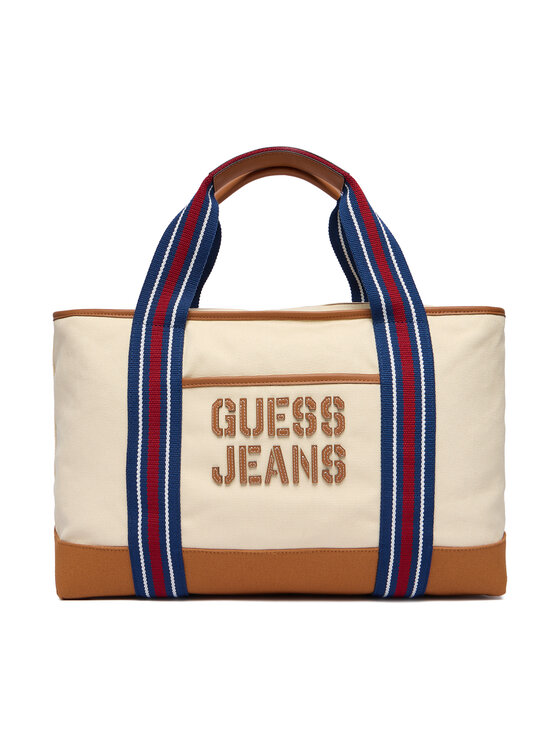 Guess Jeans Geantă Guess Jeans M5BZ92 WL970 Crem