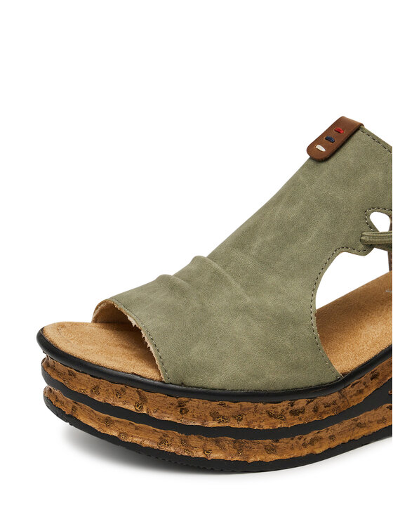 Rieker Sandali Rieker 68175-52 Zelena