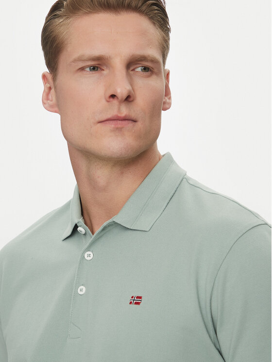 Napapijri Napapijri Polo majica Ealis NP0A4H8B Zelena Regular Fit