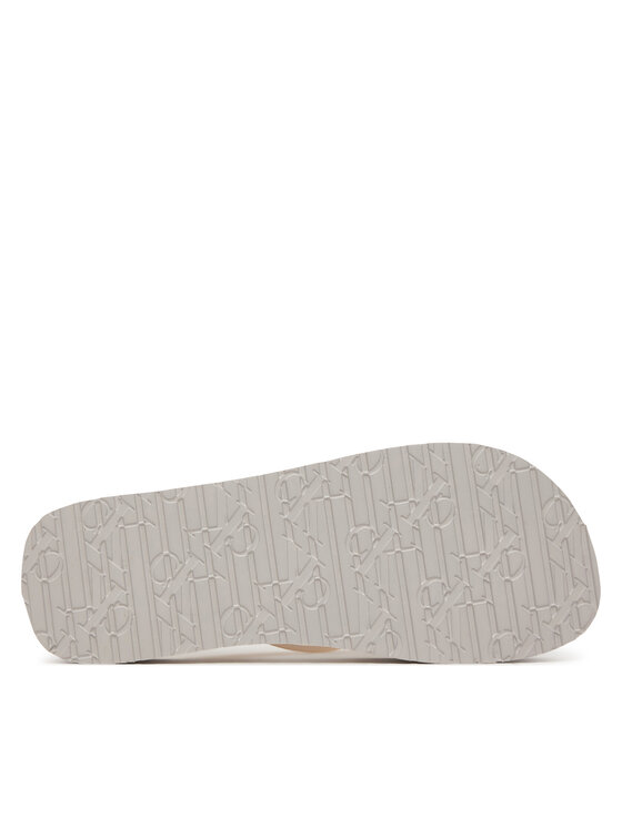 Calvin Klein Japonke Calvin Klein Flatform Flip Flop Met Tpu HW0HW03120 Srebrna