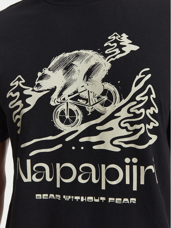 Napapijri Napapijri Camiseta Cabin NP0A8B3F Negro Relaxed Fit