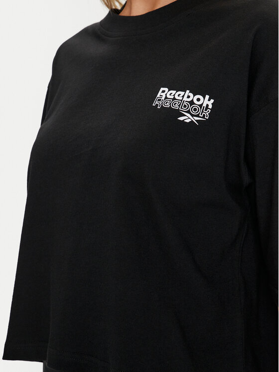 Reebok Reebok Póló Rie Tee 100075953 Fekete Regular Fit