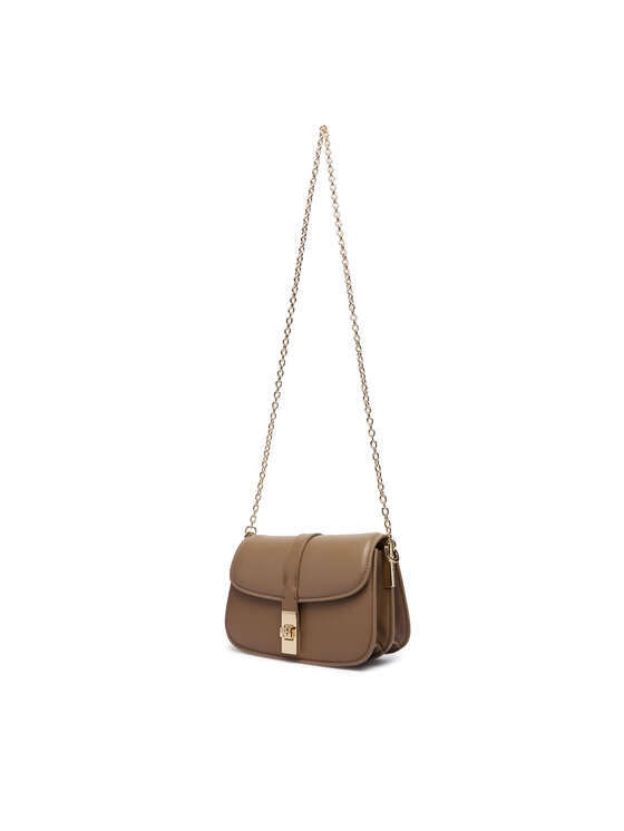Tommy Hilfiger Ročna torba Tommy Hilfiger Th Heritage Chain Crossover AW0AW19319 Bež