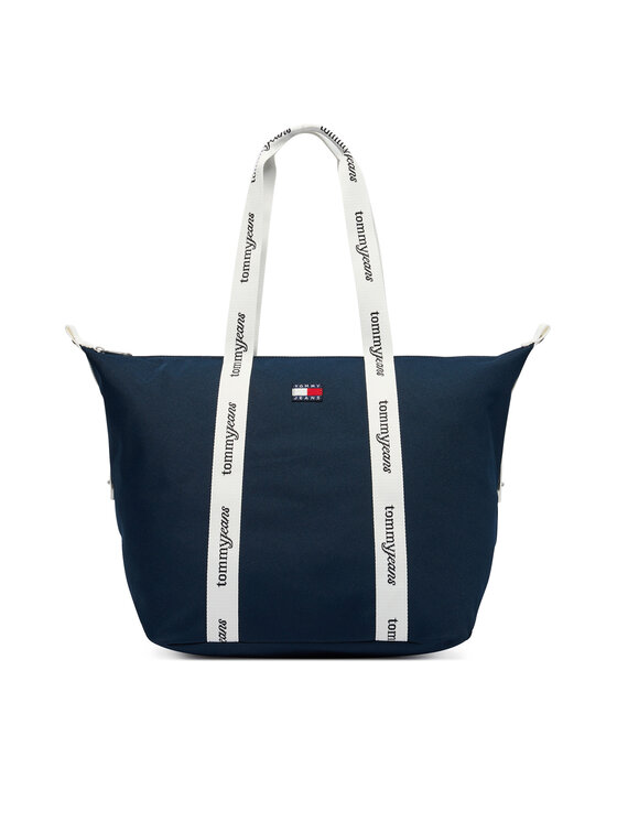 Tommy Jeans Geantă Tommy Jeans Tjw Ess Daily Tote AW0AW18461 Bleumarin