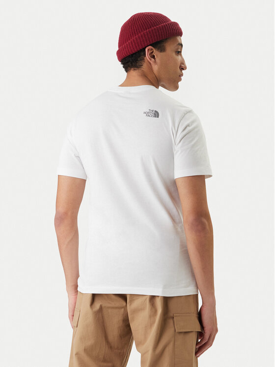 The North Face The North Face Camiseta Mountain Line NF0A8GUX Blanco Regular Fit