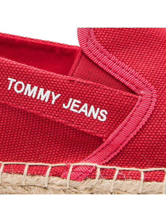 Tommy Jeans Espadryle Tommy Jeans Flag Espadrille EM0EM00232 Czerwony