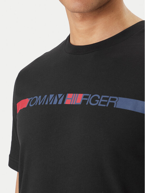 Tommy Hilfiger Tommy Hilfiger Camiseta Brand Love MW0MW42368 Negro Regular Fit