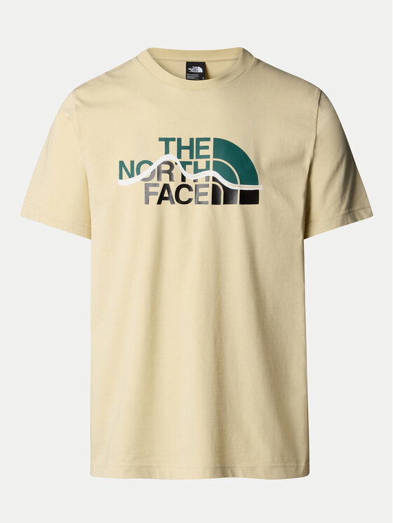 The North Face The North Face Majica Mountain Line NF0A87NT Bež Regular Fit