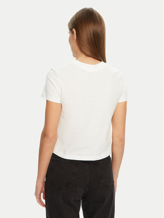 Calvin Klein Jeans Calvin Klein Jeans Marškinėliai Script Institutional J20J224984 Balta Slim Fit