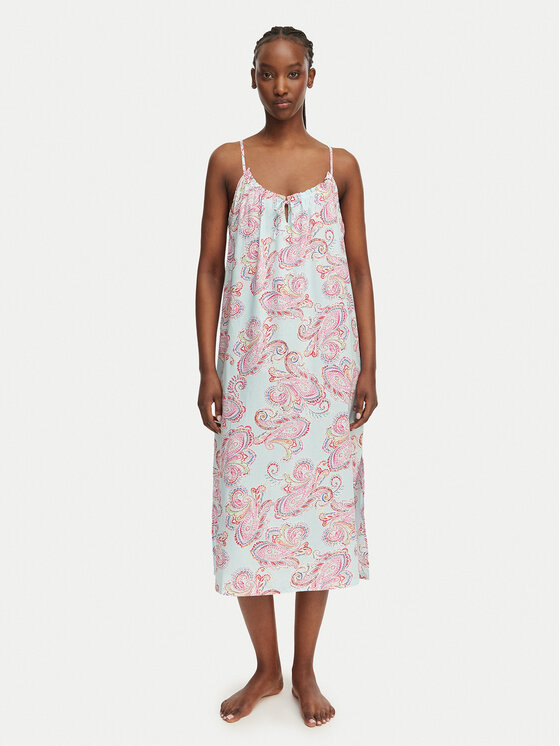 LAUREN RALPH LAUREN LAUREN RALPH LAUREN Нічна сорочка ILN02506 Світло-синій Relaxed Fit