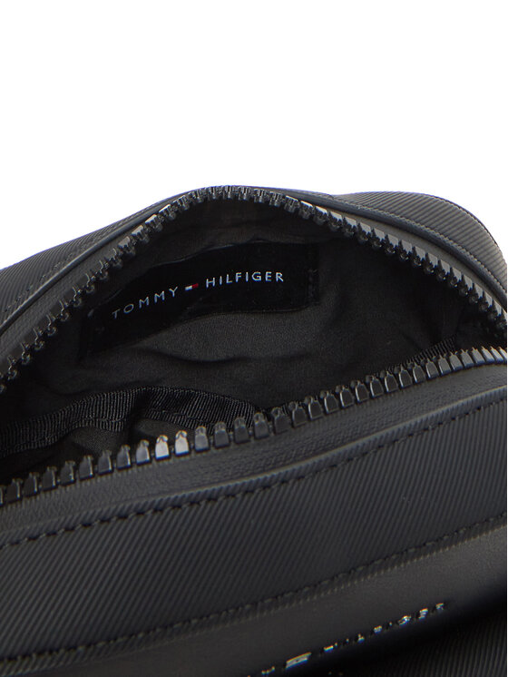 Tommy Hilfiger Мъжка чантичка Tommy Hilfiger Th Foundation Mini Reporter AM0AM13479 Черен
