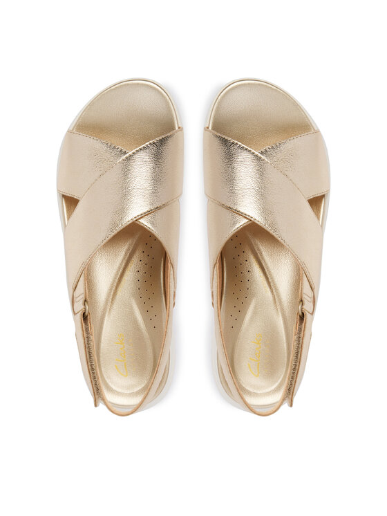 Clarks Босоніжки Clarks DashLite Wish 26185882 Золотий