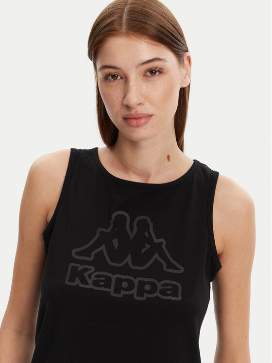 Kappa Kappa Топ Logo Gria 382129W Чорний Regular Fit
