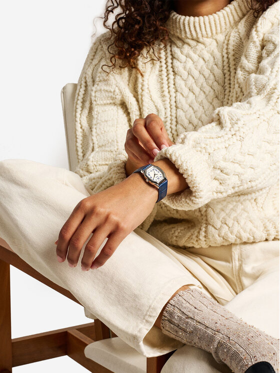Fossil Годинник Fossil Harlow ES5425 Голубий