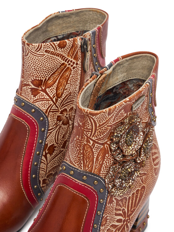 Laura Vita Členková obuv Laura Vita Talao 2 Hnedá