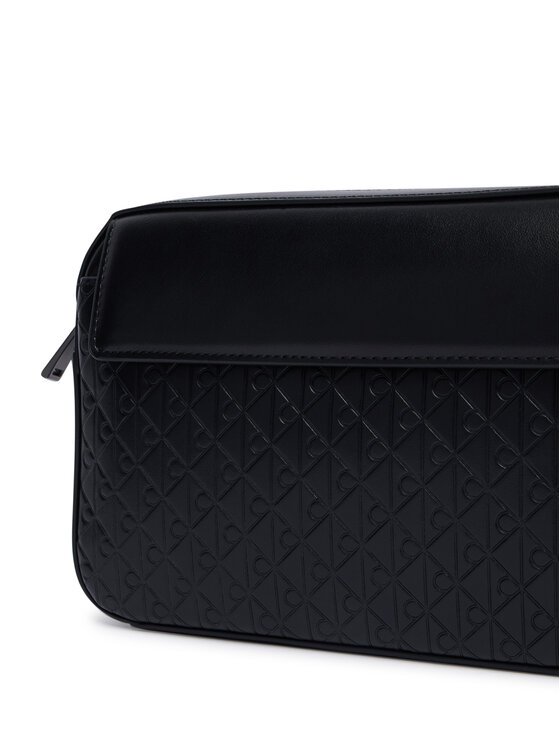Calvin Klein Brašna Calvin Klein Refined Emblem Mix Pouch W/ Hand LV04D1369G Černá