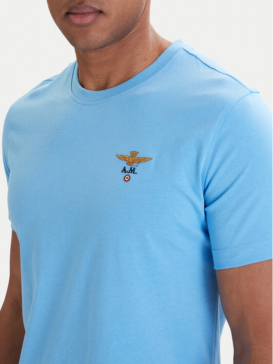 Aeronautica Militare Aeronautica Militare Camiseta 261TS1580UJ00372 Azul Regular Fit
