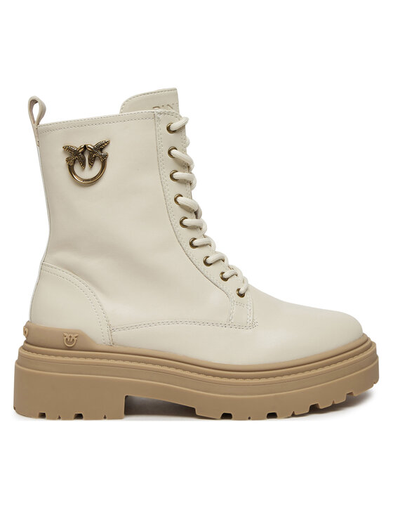 PINKO Trapper stila apavi PINKO Mia 11 SD0141 P001 Écru