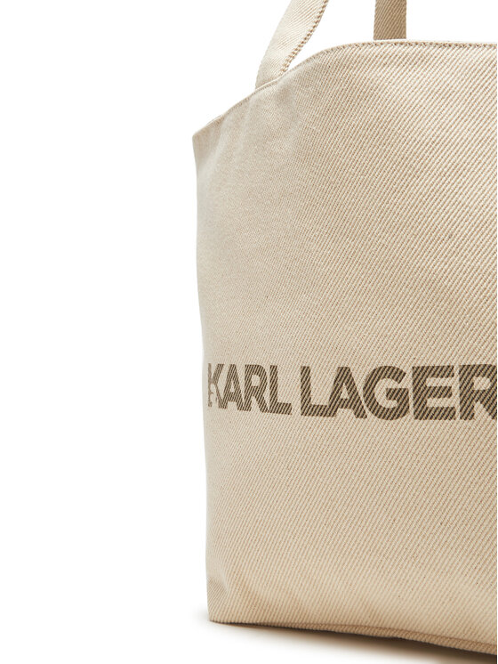 KARL LAGERFELD Ročna torba KARL LAGERFELD A2W50024 Bež