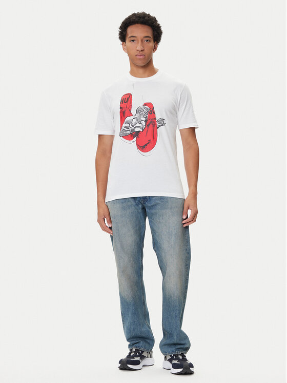 HUGO HUGO Camiseta Diboxer 50542560 Blanco Regular Fit
