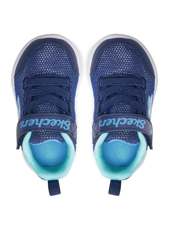 Skechers Sneakersy Skechers Easy Peasy 302885N/BLTQ Tmavomodrá