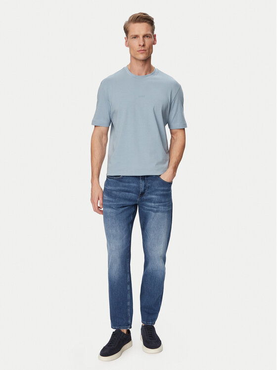 BOSS BOSS Camiseta Tchup 50473278 Azul claro Relaxed Fit