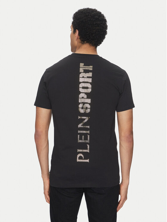 Plein Sport Plein Sport Футболка SAEC MTK8008 STE001N Чорний Regular Fit