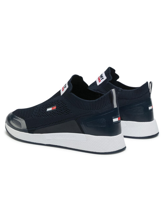Tommy Jeans Laisvalaikio batai Tommy Jeans Flexi Sock Runner EM0EM00664 Tamsiai mėlyna