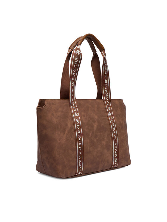 Beverly Hills Polo Club Torebka Beverly Hills Polo Club CWBEO-BHPC-L-007-10 Brązowy