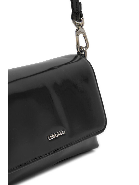 Calvin Klein Torebka Calvin Klein Ck Must Dbl Strap Mini Bag_Shiny K60K612772 Czarny