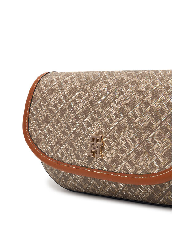 Tommy Hilfiger Kabelka Tommy Hilfiger Th Monoplay Saddle Bag AW0AW19172 Svetlo béžová