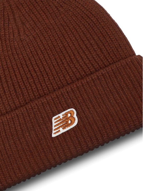 New Balance Шапка New Balance Winter Watchman Beanie Patch V3.0 LAH53008ROK Кафяв