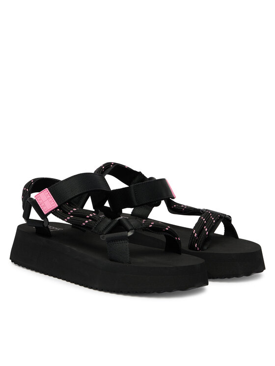 Tommy Jeans Sandale Tommy Jeans Tjw Eva Rope Sandal EN0EN02970 Negru