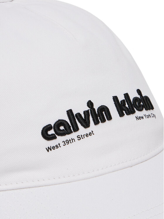 Calvin Klein Jeans Gorra con visera Calvin Klein Jeans Small Monogram LV04G5061G Blanco