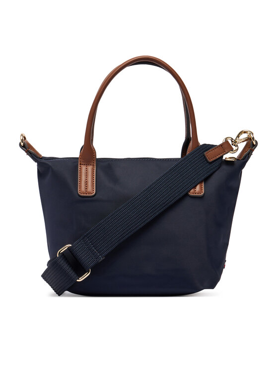 Tommy Hilfiger Torebka Tommy Hilfiger Popette Mini Tote Corp AW0AW19025 Granatowy