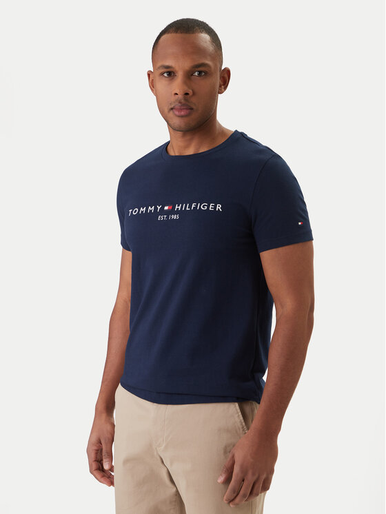 Tommy Hilfiger Tommy Hilfiger T-shirt Logo MW0MW11797 Blu scuro Slim Fit