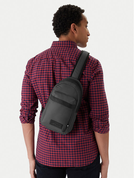 Tommy Hilfiger Borsellino Tommy Hilfiger Th Repreve Slingpack AM0AM14026 Grigio