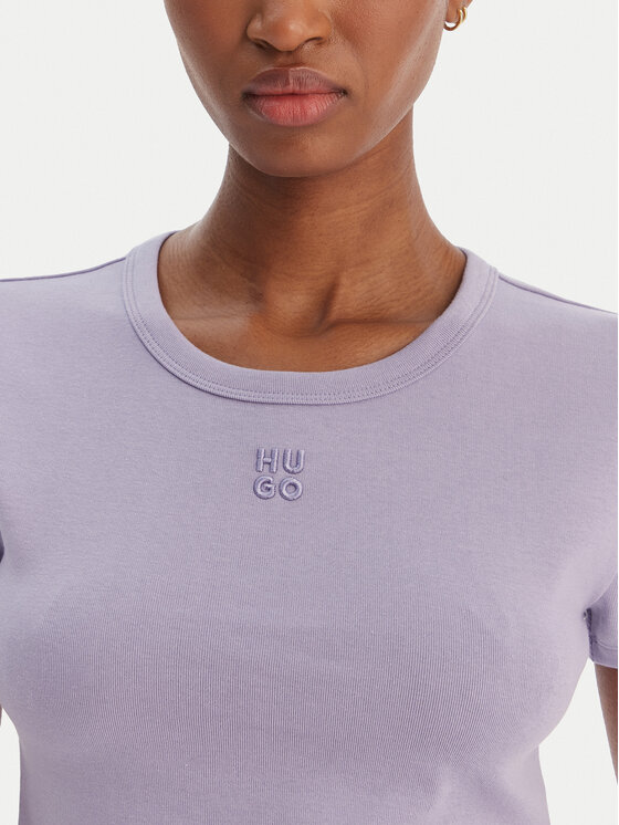 HUGO HUGO Camiseta Delanor 50512000 Violeta Slim Fit