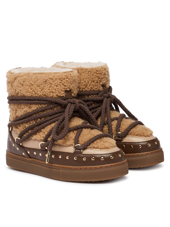 Inuikii Μπότες Χιονιού Inuikii Curly Rock 1001.003.0072 Μπεζ