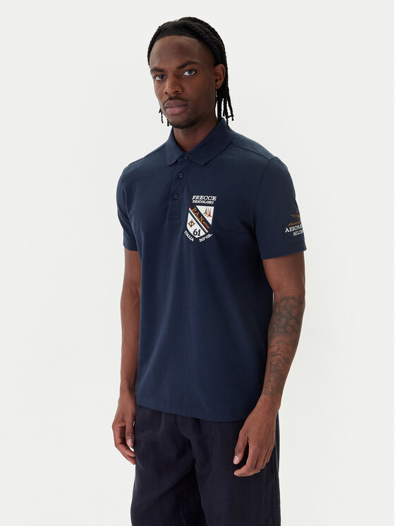 Aeronautica Militare Aeronautica Militare Polo 261PO1915UP00191 Azul marino Regular Fit