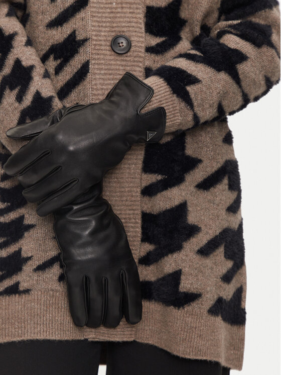 Guess Дамски ръкавици Guess AM9449 LEA02 Черен