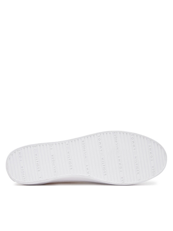 Tommy Hilfiger Sneakersy Tommy Hilfiger Vulc Canvas Lace Up Sneaker FW0FW08647 Biela