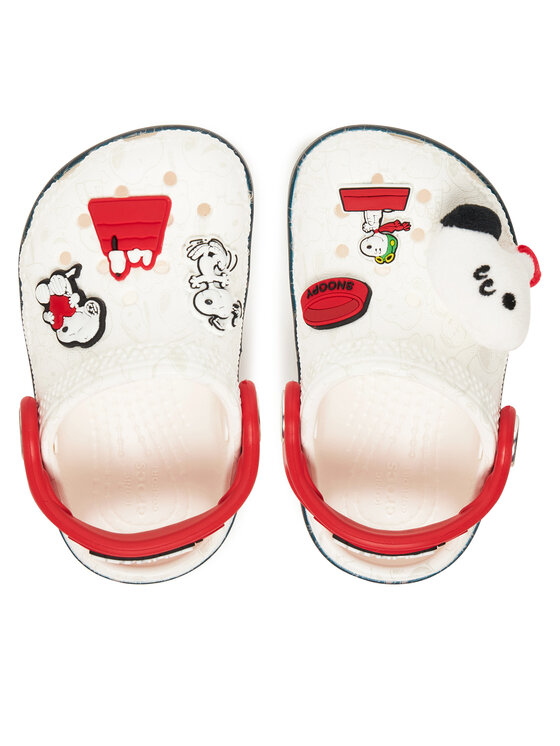Crocs Klapki Crocs Classic Peanuts 211126 Biały