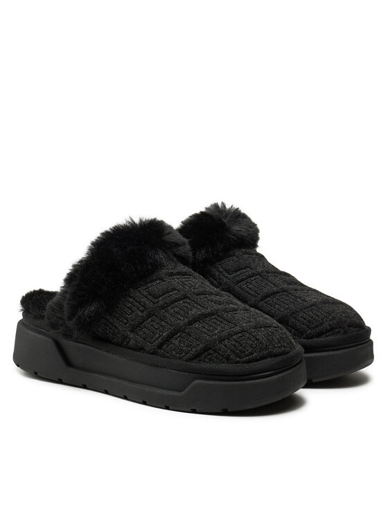 Guess Kapcie Guess Unika FLFUKA FAL06 Czarny