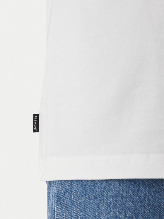 Element Element Camiseta Icon Label Pocket ELYKT00198 Blanco Regular Fit