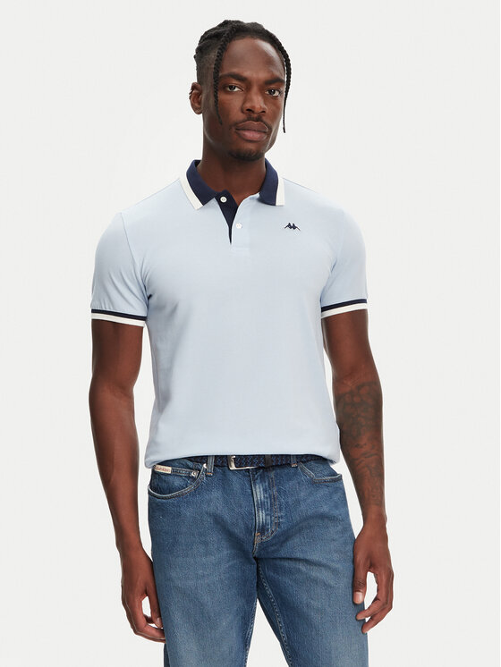 Robe di Kappa Robe di Kappa Поло Atsushi 611255W Голубий Slim Fit