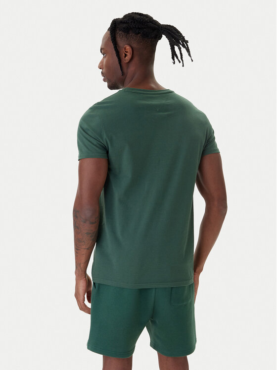 Tommy Jeans Tommy Jeans Majica DM0DM04411 Zelena Slim Fit