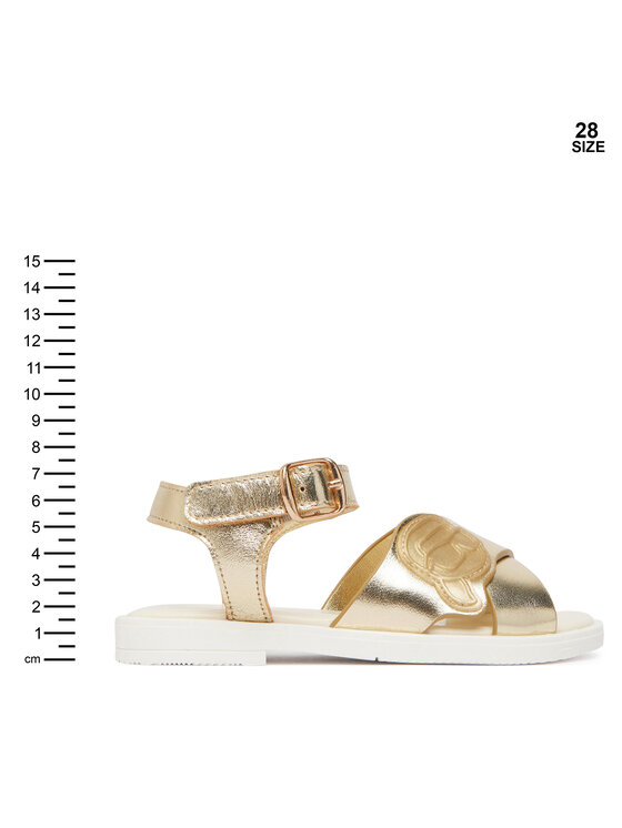KARL LAGERFELD Sandały KARL LAGERFELD Z31256 M Złoty