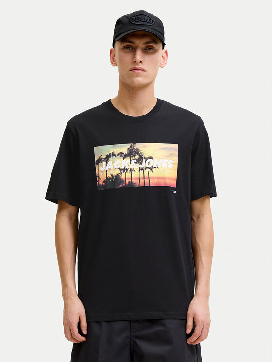 Jack & Jones Jack & Jones Camiseta Indiana Tee 12288112 Negro Regular Fit